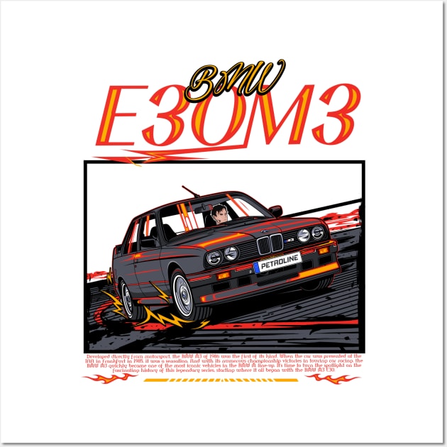 E30 M3 Wall Art by Neron Art